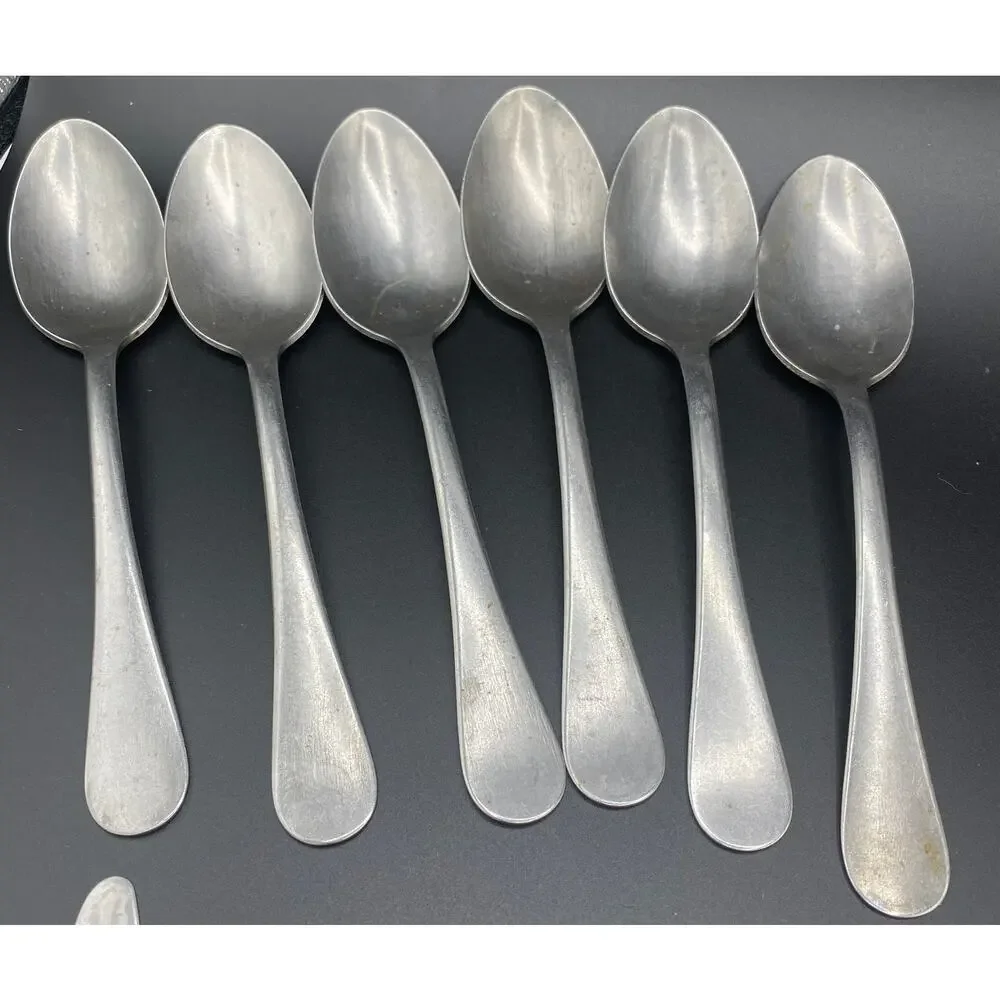Lot 20 VTG ROYAL STAINLESS ALLEGHENY METAL WINDOR Knife FLATWARE FORKS SPOONS